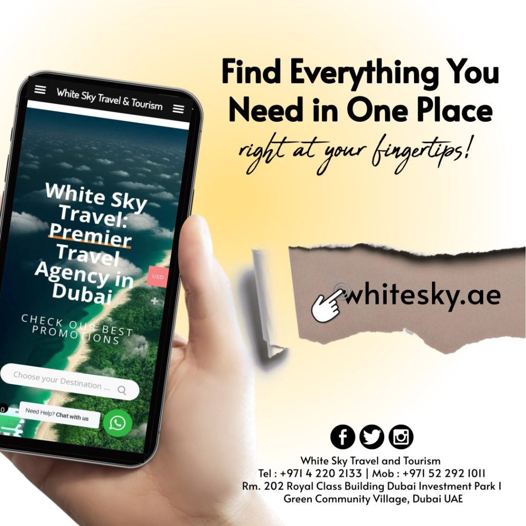white sky travel agency in dubai